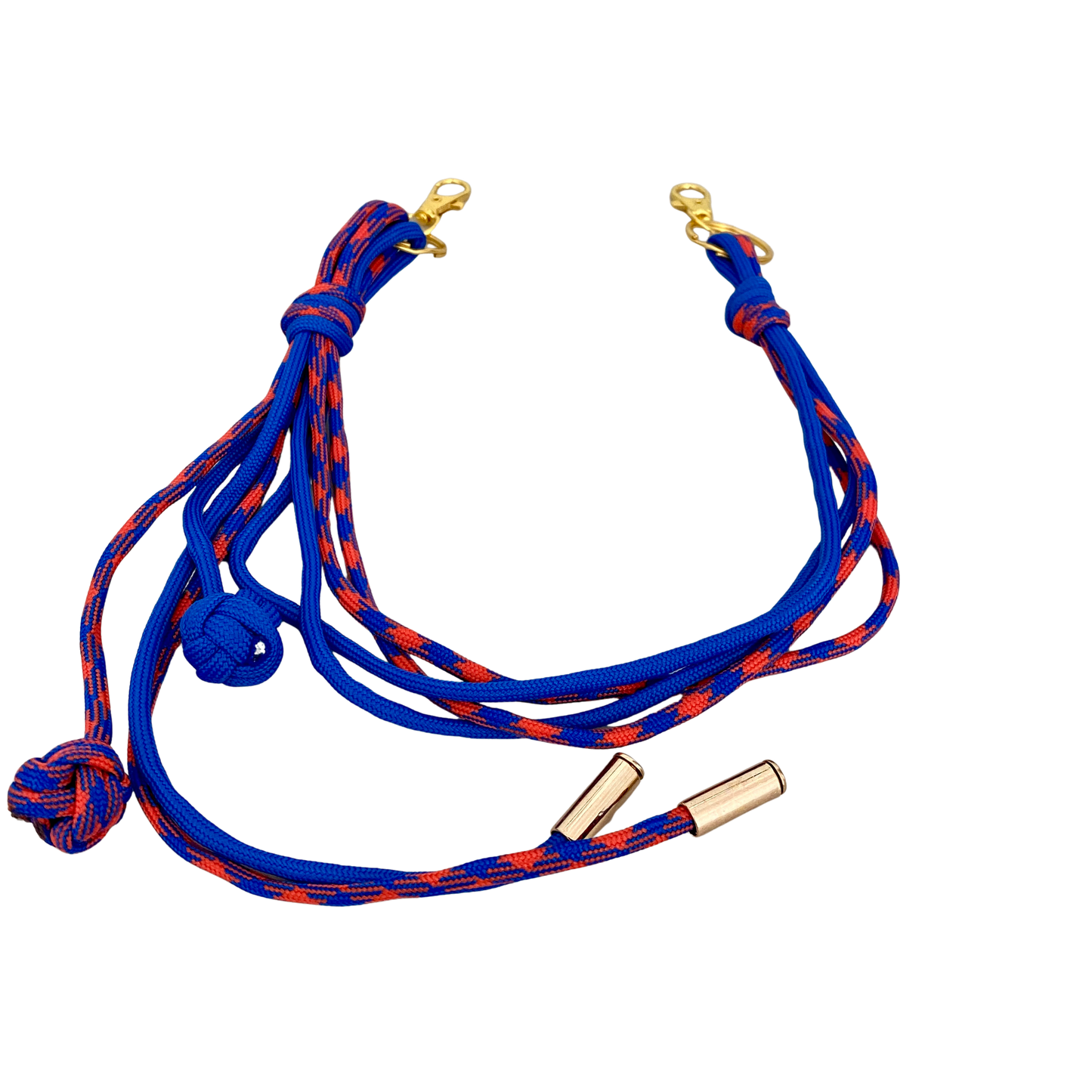 Adjustable Paracord Strap - Red/Blue