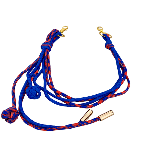 Adjustable Paracord Strap - Red/Blue
