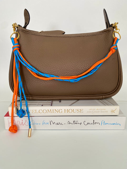 Adjustable Paracord Strap - Blue/Orange