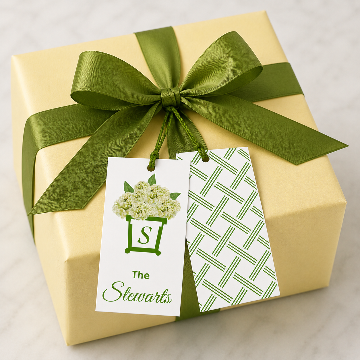 Hydrangea Gift Tag 2x3.5