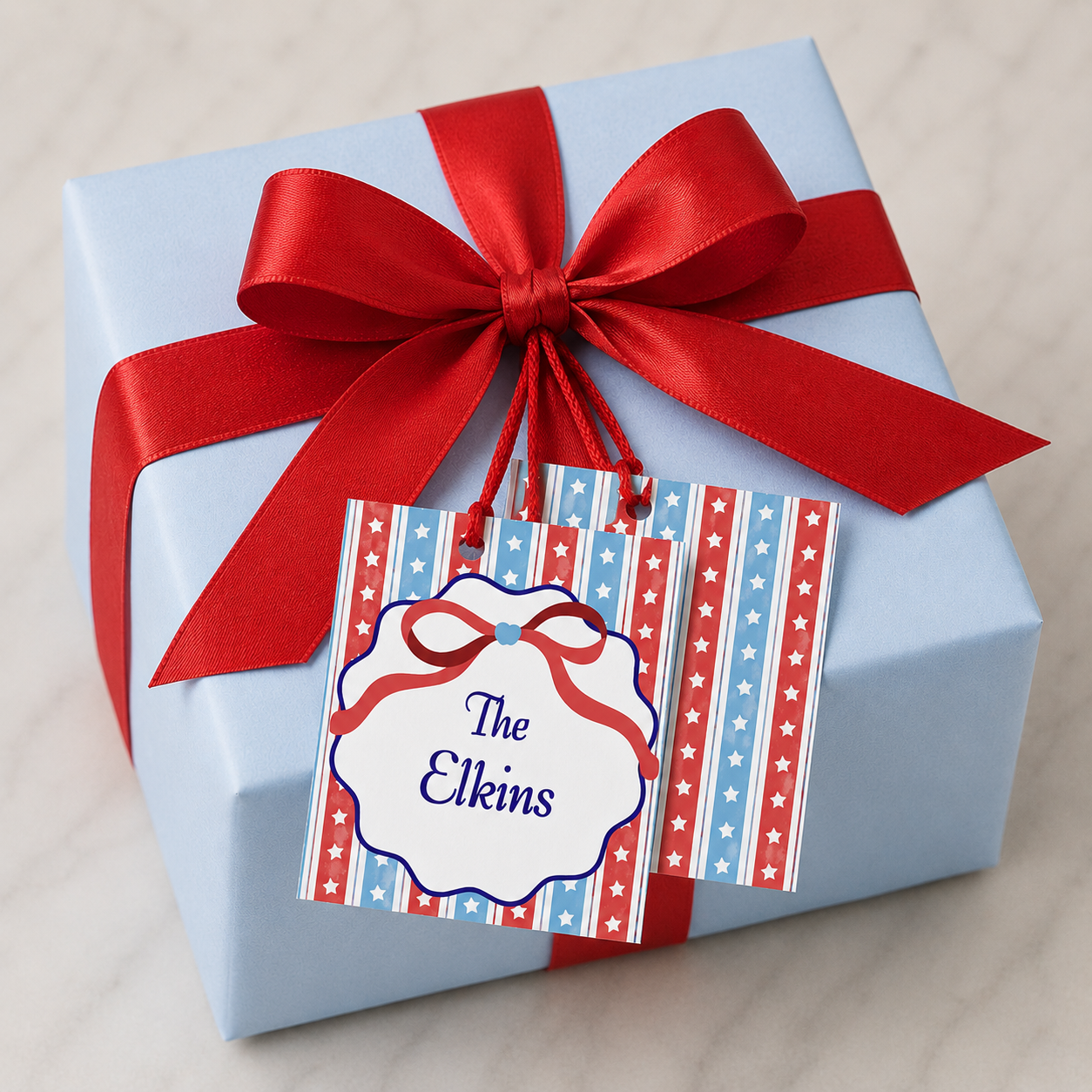 Stars & Stripes Gift Tag