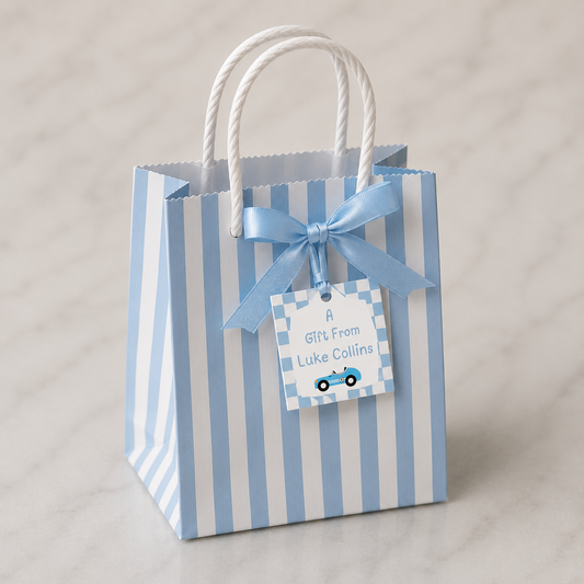 Race Car Gift Tag