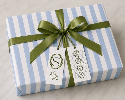 Green Wreath Gift Tag