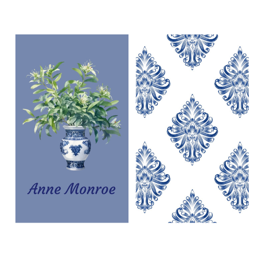 Blue Gift Tag 2x3.5