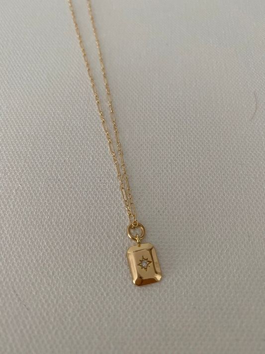 Gold, Delicate, Pendant, Charm, Star, Necklace